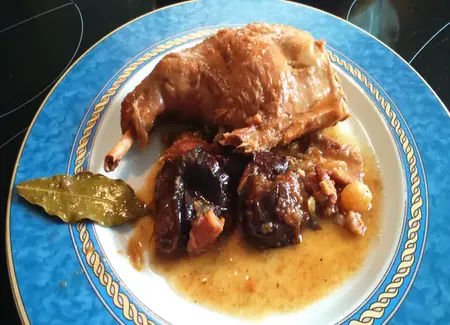 Lapin à la bière et au pain d'épices