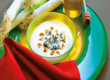 Soupe d'hiver : pomme de terre & gorgonzola