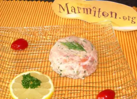 Tartare aux deux saumons