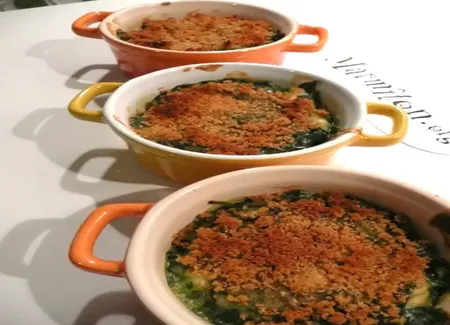Le gratin d'épinard aux oeufs de maman