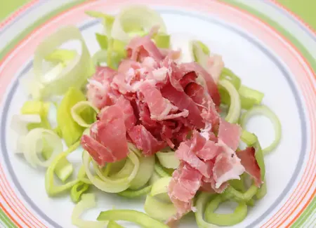 Jambon aux poireaux