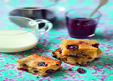 Blondies chocolat blanc et cranberries