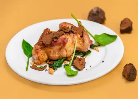 Cailles au foie gras