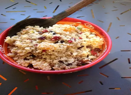 Taboulé au miel et fruits secs