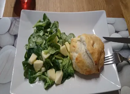 Feuilleté poireaux jambon cru