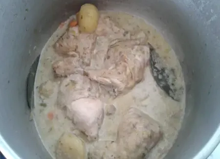 Cuisse de poulet a la crème