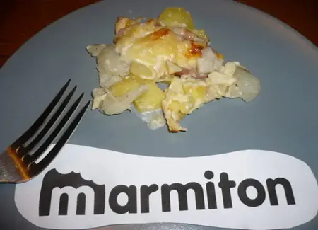 Gratin de topinambours au bacon