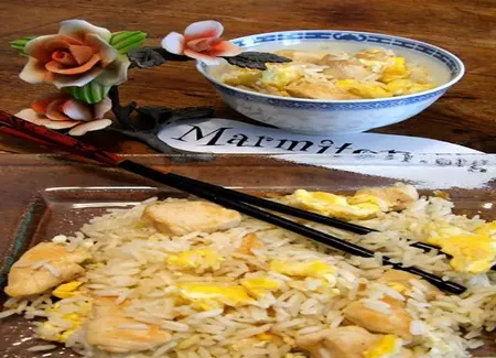 Riz au poulet et au gingembre