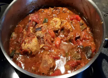 Pilons de poulet aux légumes