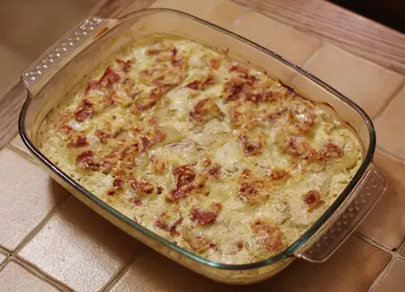 Gratin dauphinois au jambon cru