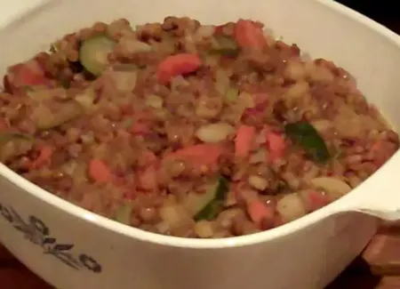 Casserole de légumes aux lentilles