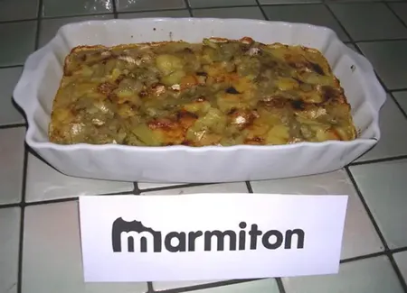 Gratin gourmand endives-pommes de terre