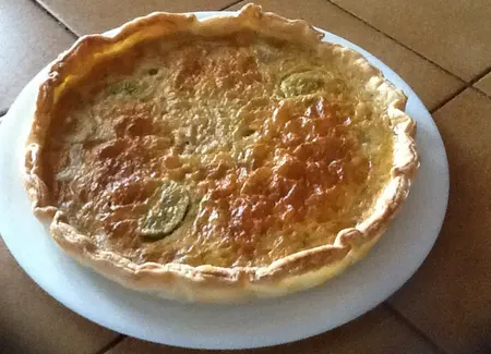 Tarte-flan banane-kiwi