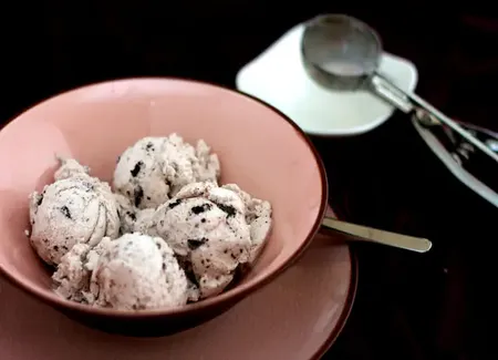 Glace aux cookies