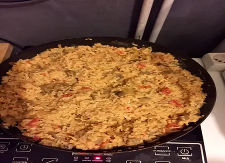 Risotto aux aubergines et tomates