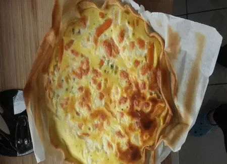 Tarte petit pois carottes