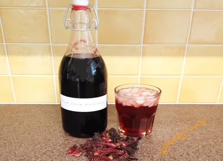 Sirop de bissap (fleurs d'hibiscus)