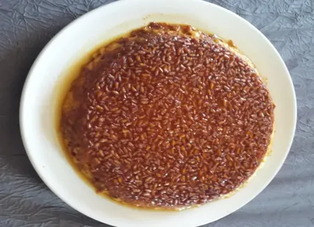 Gateau de riz au caramel beurre salé
