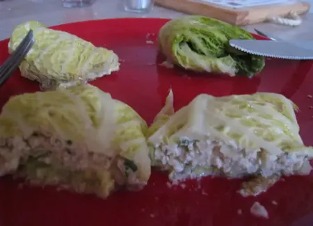 Chou farci au poulet facile