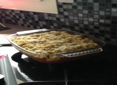 Crumble de tomates et crème de chèvre