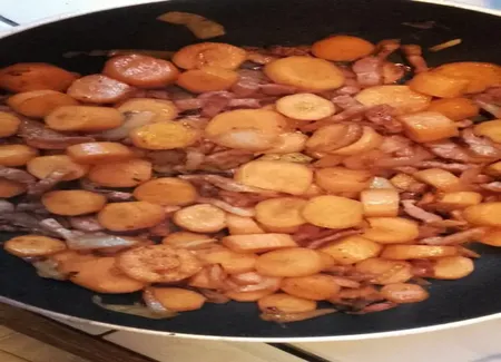Carottes aux lardons façon vichy