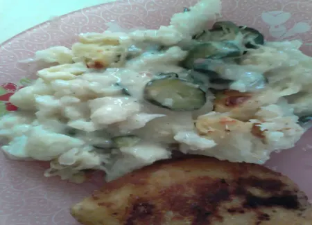 Gratin de choux-fleurs et courgettes
