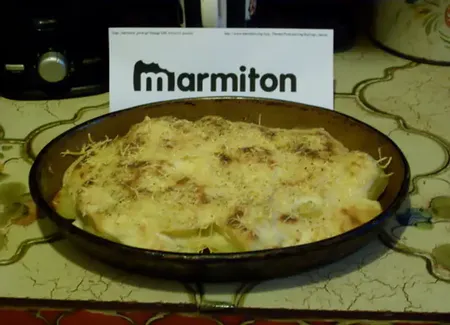 Gratin de pommes de terre en béchamel