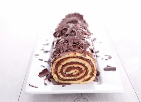 Bûche aux marrons et chocolat