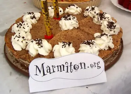 Gâteau de crêpes aux deux chocolats
