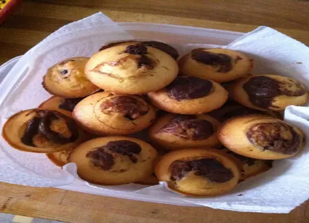 Muffins marbrés coco/nutella