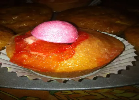 Muffins aux fraises tagada