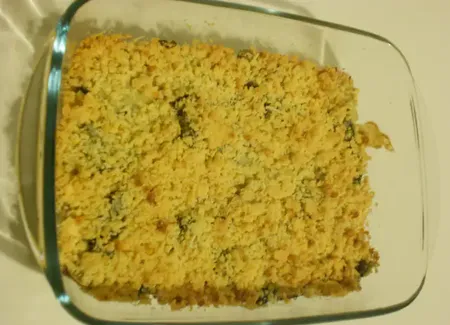 Crumble de blettes au chèvre frais