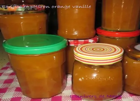 Confiture d'automne (potiron orange vanille)