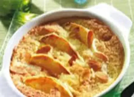 Gratin de poires aux amandes
