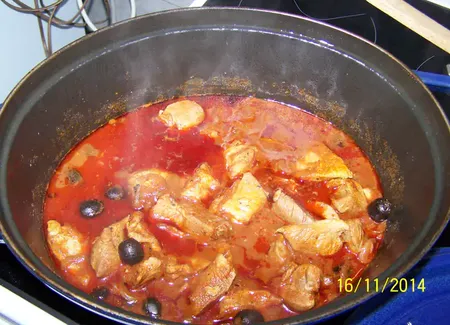Sauté de porc à la portugaise