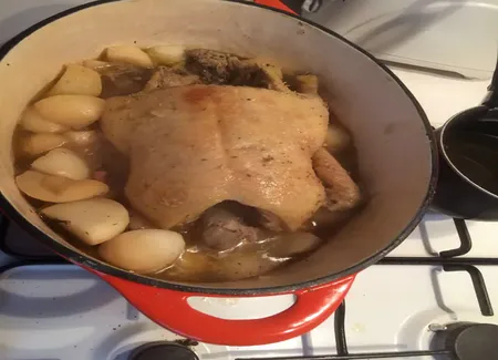 Canard en cocotte aux navets