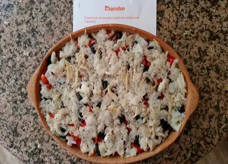 Esqueixada de bacalao (salade de morue crue catalane)