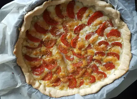 La tarte tomate/mozzarella simplissime