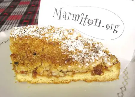 Gâteau-miettes aux pommes