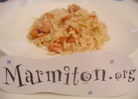 Riz pilaf aux knackis