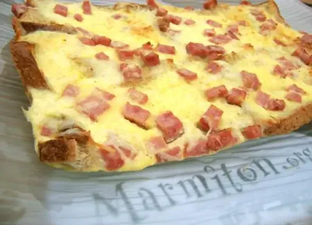Quiche sur pain de mie
