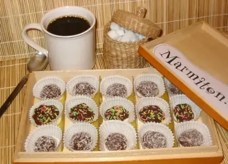 Bonbons au chocolat et à l'amande
