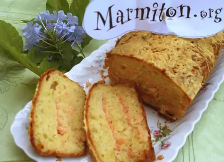 Cake saumon, poireaux et aneth