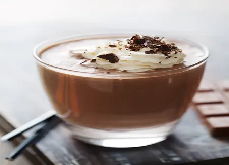 Mousse au chocolat fouettée