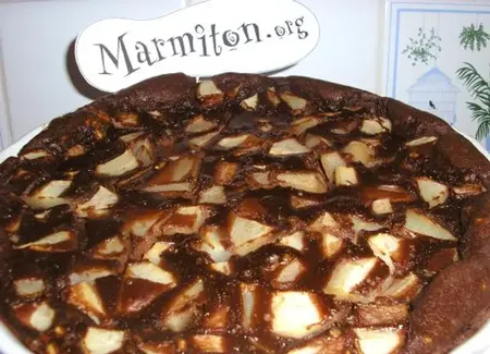Clafoutis poire-chocolat de valérie