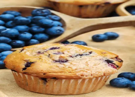 Petits cakes aux myrtilles