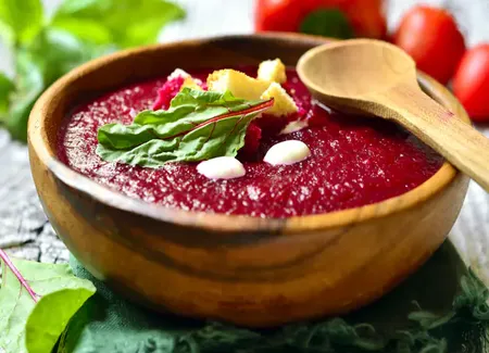 Gaspacho de betterave rouge