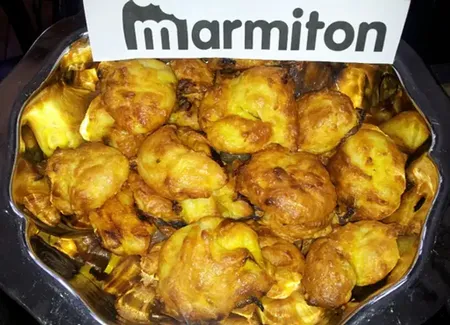 Choux apéritifs aux oignons et cancoillotte