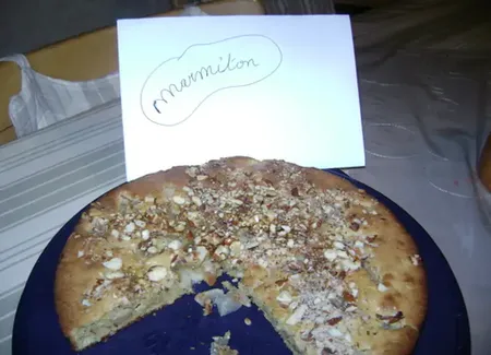 Gâteau poire, miel et amande