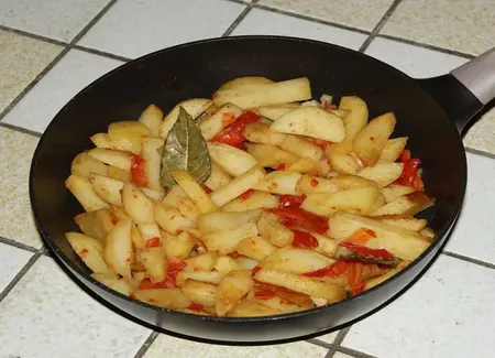 Pommes de terre aux poivrons